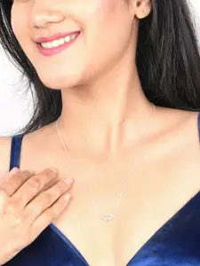 Zalkari Rhodium-Plated Contemporary Pendants