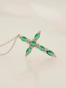 Zalkari Rhodium-Plated Contemporary Pendants