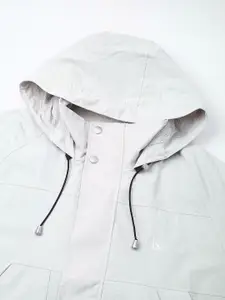 Calvin Klein Jeans Men Hooded Solid Casual Tailored Jacket
