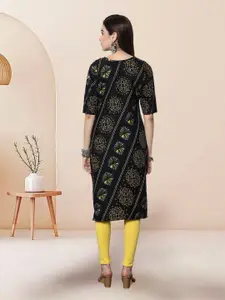 7Threads Selection Of 6 Geometric Printed Round Neck Straight Kurta