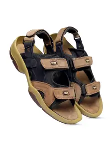 Woakers Men Leather Sports Sandal