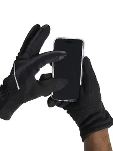 Calvadoss Men Patterned Winter Gloves