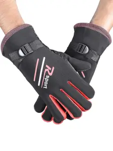 Calvadoss Men Patterned Winter Gloves