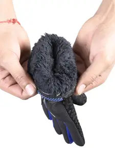 Calvadoss Men Patterned Winter Gloves