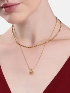 DressBerry Circular Shaped Pendants with Chains