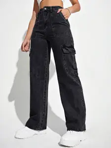 TYFFYN Women Jean Flared High-Rise Stretchable Jeans