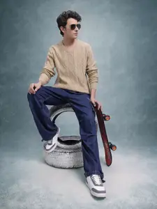 The Roadster Lifestyle Co. Cable Knit Pullover