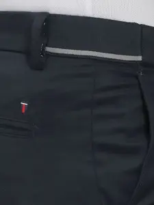 Louis Philippe Sport Men Slim Fit Mid-Rise Trousers