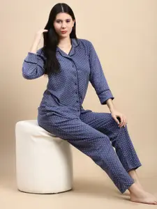 Kryptic Women Printed Cotton Relaxed Fit Loungepant