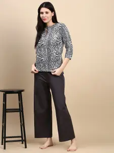 Kryptic Women Solid Cotton Rich Loungepant