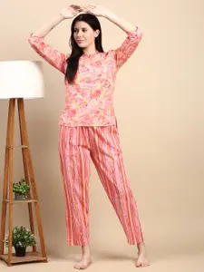 Kryptic Women Printed Cotton Relaxed Fit Loungepant