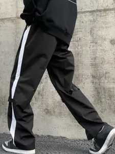 MASCARI Men Side Striped Mid Rise Track Pants