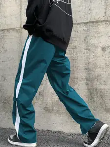 MASCARI Men Striped Mid Rise Track Pants