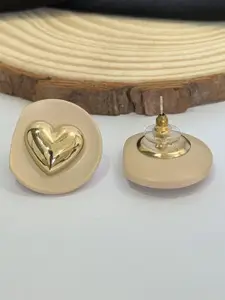 The Jewellery Tale Gold-Plated Contemporary Studs