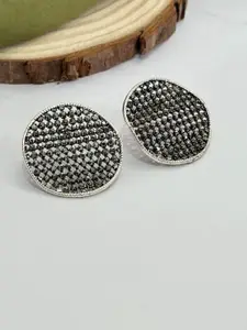 The Jewellery Tale Silver-Plated Contemporary Studs