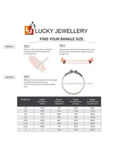 LUCKY JEWELLERY Set Of 4 18K One Gram Gold-Plated Bangles