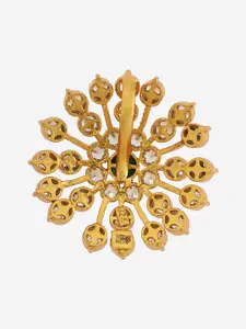 Kushal's Fashion Jewellery Embellished Bridal Gold-Plated Contemporary Pendants