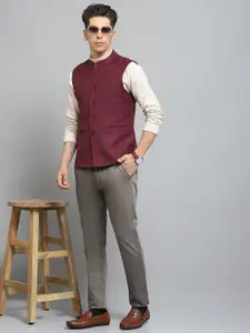 Monte Carlo Men Checked Woollen Sleeveless Lightweight Outdoor Tailored Jacket