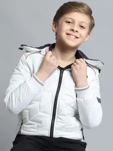Monte Carlo Boys Hooded Solid Casual Lightweight Padded Jacket