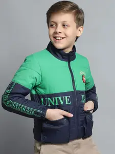 Monte Carlo Boys Mock Collar Colourblocked Casual Lightweight Padded Jacket
