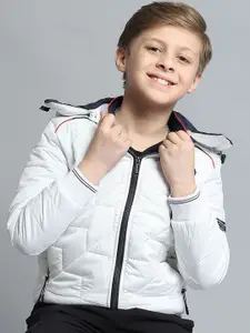 Monte Carlo Boys Hooded Solid Casual Lightweight Padded Jacket