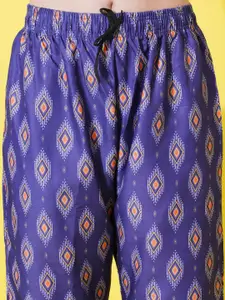 FFLIRTYGO Women Printed Straight-Leg Lounge Pant