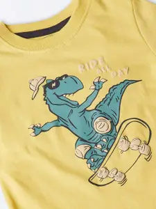 max Boys Graphic Printed Round Neck Cotton T-shirt