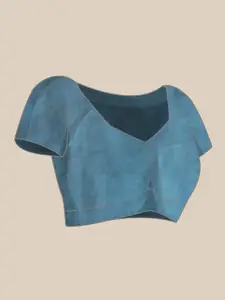 Silk Land Fusion Chanderi Cotton Digital Print Saree