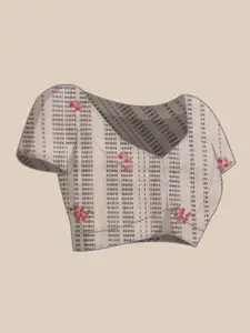 Silk Land Digital Print Floral Tissue Muga Silk Saree