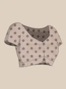 Silk Land Striped Chanderi Cotton Digital Print Saree