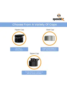 Speedex Blue & Black Printed Stainless Steel Water Bottle 1 litre