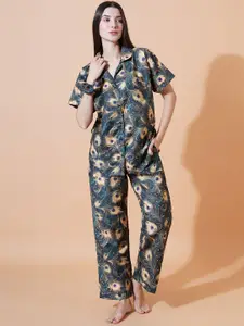 FFLIRTYGO Women Printed Night suit