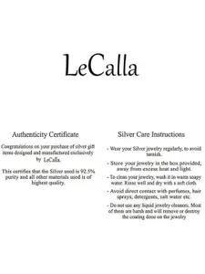 LeCalla BIS Hallmark 925 Sterling Silver-Plated Contemporary Hoop Earrings