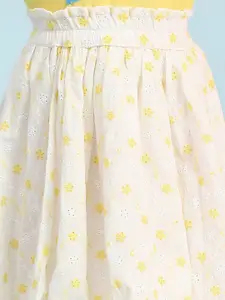 Biba Girls Pure Cotton Above Knee Balloon Skirt