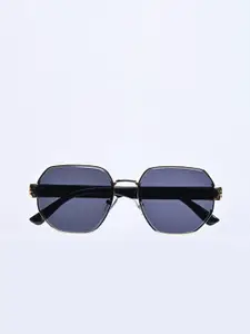 Snitch Men Rectangle Sunglasses with UV Protected Lens SN0108