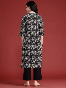 Anouk Floral Printed Pure Cotton Kurta