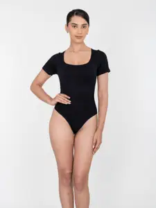 Shapercult Women Half Sleeves Bodysuit