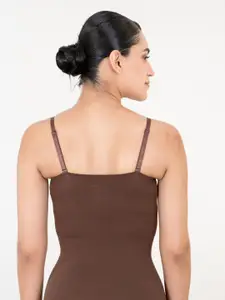 Shapercult Women Strapless Mid Thigh Bodysuit Body Shaper