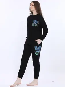 MAYSIXTY  Women Round Neck Top & Trousers NightSuits