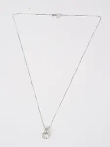 Zeraki Jewels Silver-Plated Circular Pendants with Chains