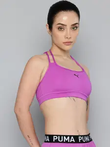 Puma MOVE Strappy Full Coverage Drycell Styled Back Training or Gym Bra 52622489