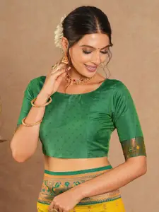 Anouk Woven Design Zari Silk Blend Paithani Saree