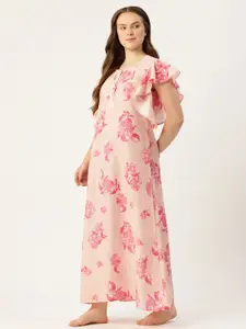ETC Printed Pure Cotton Maxi Nightdress