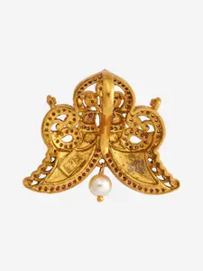 Kushal's Fashion Jewellery Embellished Bridal 92.5 Silver CZ- Contemporary Pendant