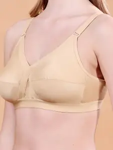 Floret Pack of 2 Solid Full Coverage Wirefree and Non-Padded Cotton Everyday Bra