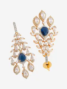 Kushal's Fashion Jewellery Gold-Plated Cubic Zirconia Embellished Bridal Antique Bajuband