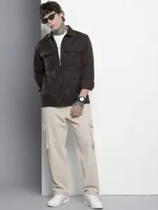 The Indian Garage Co Textured Drop-Shoulder Sleeves Relaxed Fit Casual Shirt