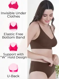 Tweens Invisi-Fit Lightly Padded Seamless Bra & Panty Set