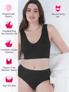 Tweens Lightly Padded Flexi Bra & Brief Lounge Lingerie Set