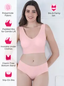 Tweens Lightly Padded Flexi Bra & Brief Lounge Lingerie Set